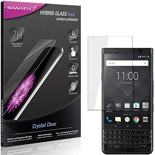 SWIDO Panzer Schutz Glas kompatibel mit Blackberry KeyOne Black Edition, Displayschutzfolie, Ultra-klar, Made in Germany von SWIDO