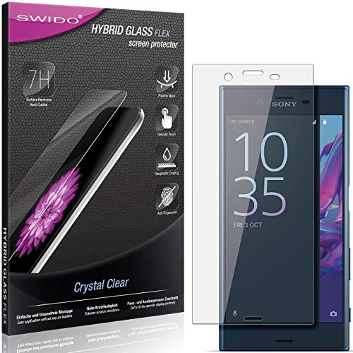 SWIDO Panzer Schutz Glas kompatibel mit Sony Xperia XZ, Displayschutzfolie, Ultra-klar, Made in Germany von SWIDO