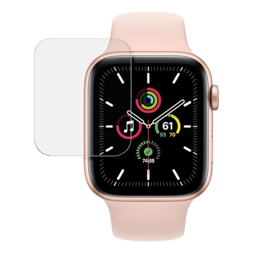 SWIDO Schutzfolie für Apple Watch SE (44mm) [2 Stück] Anti-Reflex MATT Entspiegelnd, Hoher Härtegrad, Schutz vor Kratzer/Folie, Displayschutz, Displayschutzfolie, Panzerglas-Folie von SWIDO