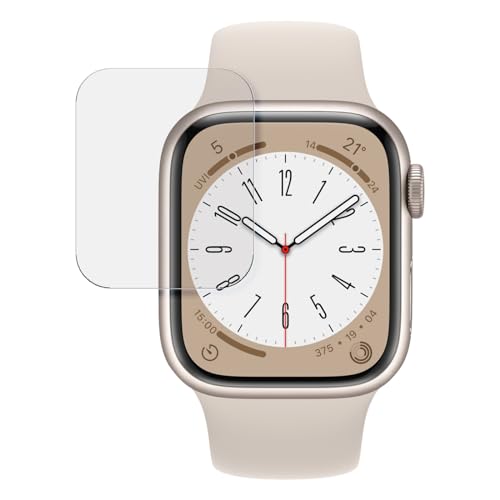 SWIDO Schutzfolie kompatibel mit Apple Watch Series 8 41mm [2 Stück] Kristall-Klar, Hoher Härtegrad, Schutz vor Kratzer, Glasfolie, Displayschutz, Displayschutzfolie, Panzerglas-Folie von SWIDO