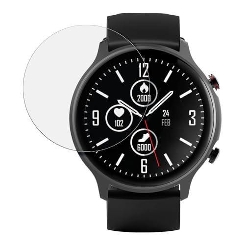 SWIDO Schutzfolie kompatibel mit Hama Smartwatch Fit Watch 6910 GPS [2 Stück] Anti-Reflex MATT Entspiegelnd, Hoher Härtegrad, Folie, Displayschutz, Displayschutzfolie, Panzerglas-Folie von SWIDO