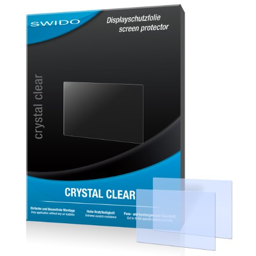 SWIDO Y023770 2-er hartbeschichtet Crystal Clear Displayschutzfolie für Samsung WB50F/WB-50F/WB-50 F von SWIDO