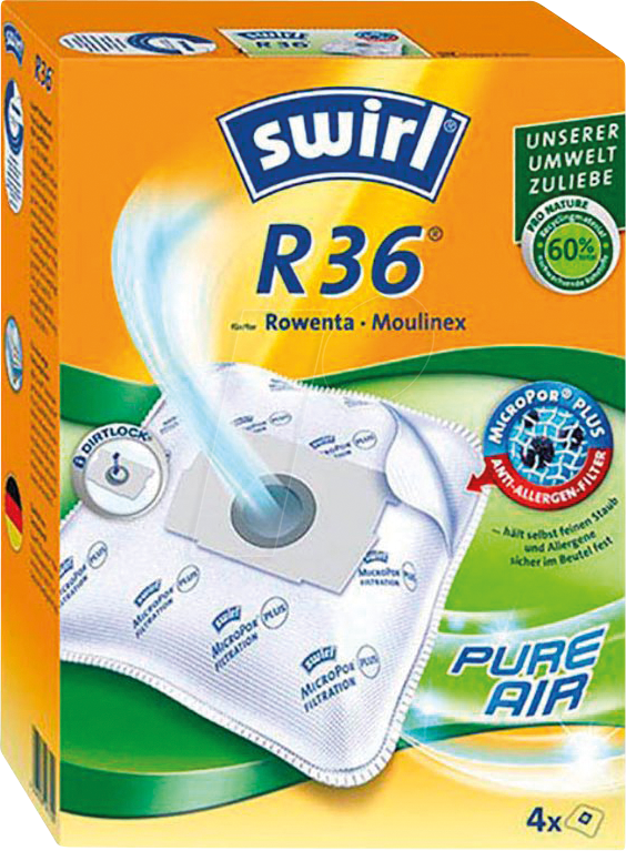 SWIRL 197705 - Staubsaugerbeutel 4 swirl® MicroPor® Plus R 36 von SWIRL