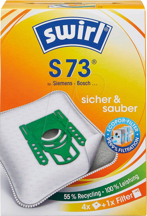 SWIRL 529473 - Staubsaugerbeutel 4 swirl® EcoPor® S 73 von SWIRL