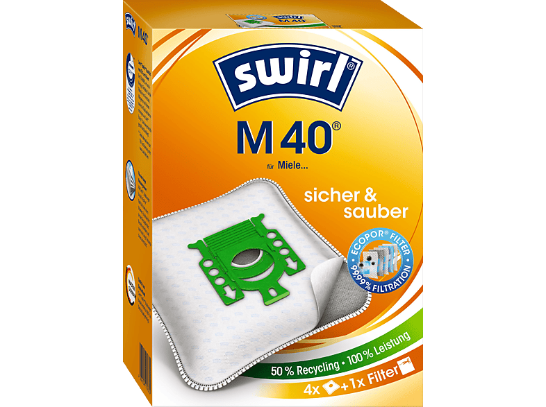SWIRL - Swirl® M 40® EcoPor® Staubsaugerbeutel von SWIRL