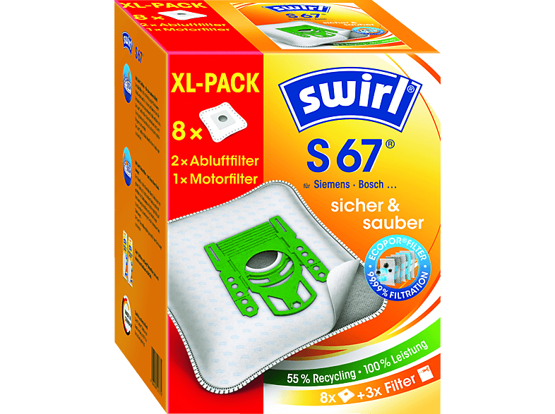 SWIRL S 67 EcoPor Staubsaugerbeutel SWIRL S 67 EcoPor Staubsaugerbeutel von SWIRL