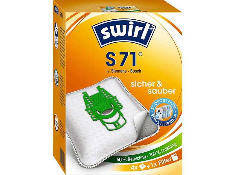 SWIRL Swirl® S 71® EcoPor® Staubsaugerbeutel von SWIRL