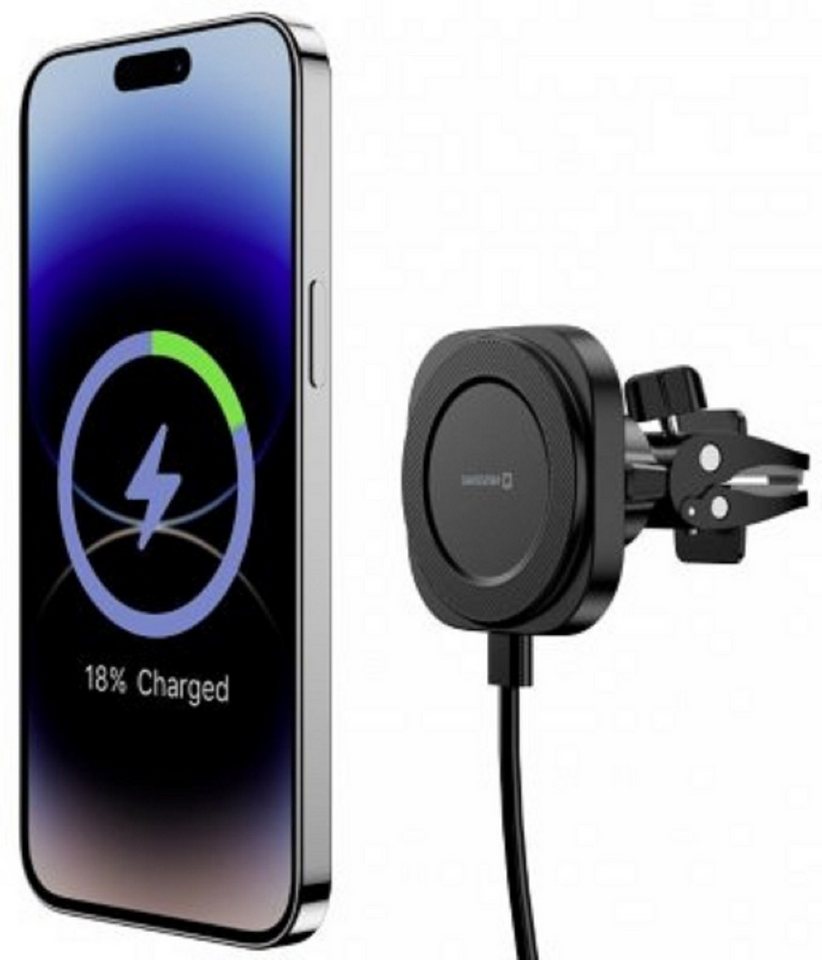 SWISSTEN Magstick Halterung mit 15W Drahtloser Ladefunktion MagSafe Handy-Halterung SWISSTEN Magstick Halterung mit 15W Drahtloser Ladefunktion MagSafe Handy-Halterung von SWISSTEN