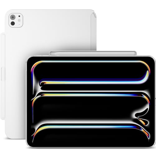 SWITCHEASY CoverBuddy Lite für 2024 iPad Pro 11 Zoll – iPad Pro Hülle kompatibel mit Magic Keyboard für iPad Pro (M4), mit Apple Pencil Pro Stifthalter, Weiß von SWITCHEASY