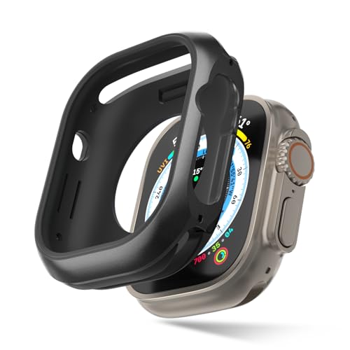 SwitchEasy Aircraft-Grade Aluminum Apple Watch Ultra 2 Case & Ultra Case 49mm, Aluminum Shell with Shock-Absorbing Inner Bumper Maxed Protection, Odyssey - Black SwitchEasy Aircraft-Grade Aluminum Apple Watch Ultra 2 Case & Ultra Case 49mm, Aluminum Shell with Shock-Absorbing Inner Bumper Maxed Protection, Odyssey - Black von SWITCHEASY