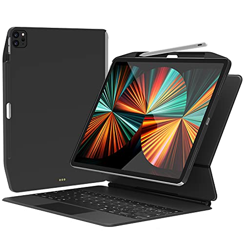 SwitchEasy CoverBuddy 2021 iPad Pro 12.9 Zoll (5. Generation) Magnetische Hülle [2021 Upgrade] mit Stifthalter [Unterstützt Apple Pencil Charging] (Tastatur Nicht enthalten) (iPad Pro 12.9 Zoll 2021 von SWITCHEASY