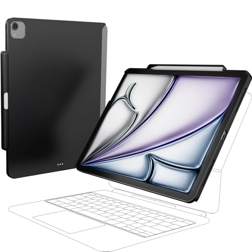SwitchEasy CoverBuddy Lite für 2024 iPad Air 13 Zoll - Hülle kompatibel mit Magic Keyboard für iPad Air (M2), mit Apple Pencil Pro Stifthalter - Schwarz von SWITCHEASY