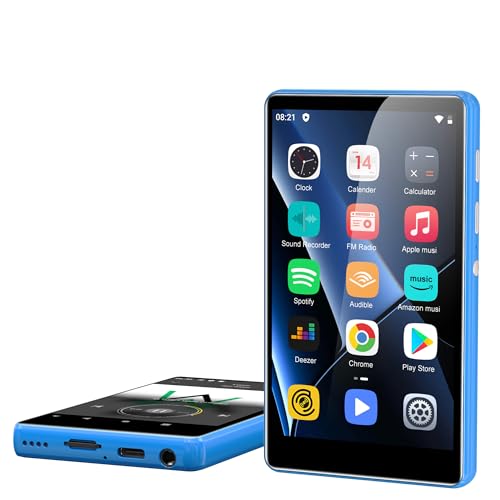 80GB MP3 Player with Bluetooth and WiFi, SWOFY 4.0 Inch Touchscreen MP3 MP4 Player, Portable Stereo, Digital Walkman Music Player with FM Radio, Recorder, E-Book, Browser (Schwarz) (Blau) 80GB MP3 Player with Bluetooth and WiFi, SWOFY 4.0 Inch Touchscreen MP3 MP4 Player, Portable Stereo, Digital Walkman Music Player with FM Radio, Recorder, E-Book, Browser (Schwarz) (Blau) von SWOFY