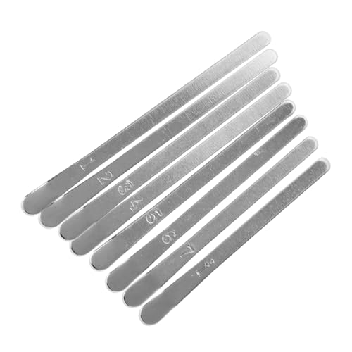 SWOOMEY 1 Satz 8 Mini Kalymba daumen klavier zubehör Finger Anfänger stimmen Schlüssel Ersatz Kalimba-Teile kalimba DIY liefert daumen klavier DIY zubehör Metall Silver von SWOOMEY