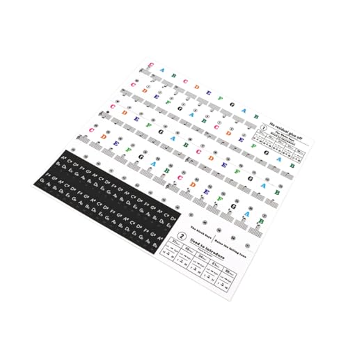 SWOOMEY 1 Satz Keyboard-Piano-Aufkleber Etikett Schlüssel klein Tastenklavier Klaviatur Klaviertasten-Aufkleber Klavierbuchstabenaufkleber für Tasten Klaviertastatur klavier versorgung PVC SWOOMEY 1 Satz Keyboard-Piano-Aufkleber Etikett Schlüssel klein Tastenklavier Klaviatur Klaviertasten-Aufkleber Klavierbuchstabenaufkleber für Tasten Klaviertastatur klavier versorgung PVC von SWOOMEY