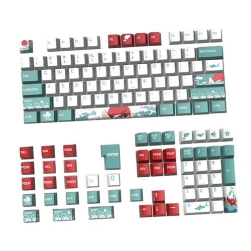 SWOOMEY 129 Stück Korallenseetastkappe Tastaturkappen Klaviatur Tastenkappe Gaming -Tastatur Schlüsselkaps Schlüsselkappe Pc-Set Tastaturzubehör Maschinentastatur Pbt SWOOMEY 129 Stück Korallenseetastkappe Tastaturkappen Klaviatur Tastenkappe Gaming -Tastatur Schlüsselkaps Schlüsselkappe Pc-Set Tastaturzubehör Maschinentastatur Pbt von SWOOMEY