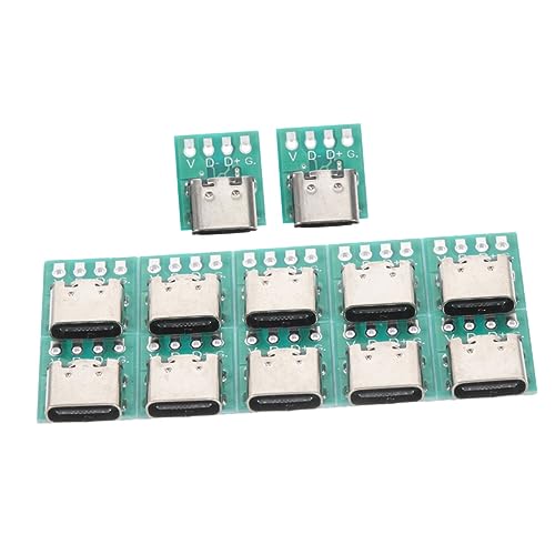 SWOOMEY 12Stücke USB C Board USB C PCB Mit Buchsenadapter Schnelle Datenübertragung DIY Design Für Vielseitige Anwendungen Wohnungen SWOOMEY 12Stücke USB C Board USB C PCB Mit Buchsenadapter Schnelle Datenübertragung DIY Design Für Vielseitige Anwendungen Wohnungen von SWOOMEY