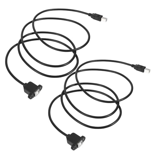 SWOOMEY 2 Stück Verlängerungskabel USB Basic klein Schwarz Weiß geflochten Draht führen mit dünn multi schlank Schnüre lang mehrere Druckerkabel Druckerzubehör Kupfer Black SWOOMEY 2 Stück Verlängerungskabel USB Basic klein Schwarz Weiß geflochten Draht führen mit dünn multi schlank Schnüre lang mehrere Druckerkabel Druckerzubehör Kupfer Black von SWOOMEY