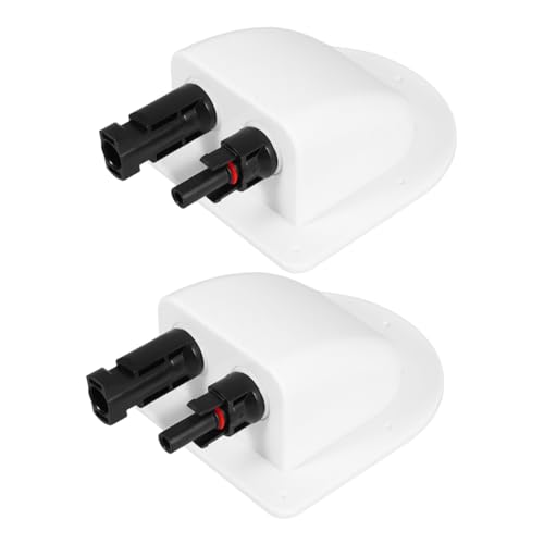 SWOOMEY 2 Stücke Solar Doppel Kabeleinführung Drüse Wasserdichte Solar Photovoltaik Junction Box Mit Gebogene Kabel Stecker Für Rv Kabeleinführung Drüsen von SWOOMEY