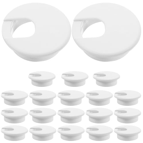 SWOOMEY 20 Stück Kabellochabdeckung Für Den Schreibtisch Mini Würfel Kabelhalter Kabelclip Drahtclips Für Kabel Kabelbinder Drahtversteck Für Die Wand Stromplatine von SWOOMEY