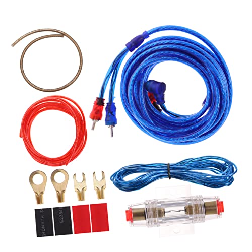 SWOOMEY 2000W Auto Leistungsverstärkerkabel Hochwertiges Netzwerkkabel für Kfz Zubehör für Installation von Verstärkern und Subwoofern Gemischte Farben Langlebig von SWOOMEY