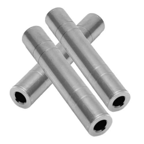 SWOOMEY 3 Stück Audiokabelanschluss Gitarrenkabel Weibliche Stereoanlage Verlängerung weiblicher Adapter Audio- mit Audiokabelanschlüsse Stereo-Kabeladapter Stahl Silver SWOOMEY 3 Stück Audiokabelanschluss Gitarrenkabel Weibliche Stereoanlage Verlängerung weiblicher Adapter Audio- mit Audiokabelanschlüsse Stereo-Kabeladapter Stahl Silver von SWOOMEY