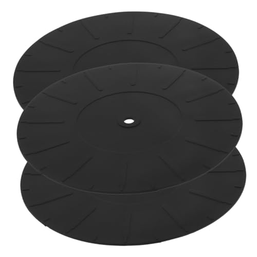SWOOMEY 3 Stück Plattenspieler-Pad antirutschmatte Antistatische Silikonmatte Plattenspielermatte aus Gummi Vinyl-Schallplattenmatte aus Silikon Plattenspieler-Matten Kieselgel Schwarz SWOOMEY 3 Stück Plattenspieler-Pad antirutschmatte Antistatische Silikonmatte Plattenspielermatte aus Gummi Vinyl-Schallplattenmatte aus Silikon Plattenspieler-Matten Kieselgel Schwarz von SWOOMEY