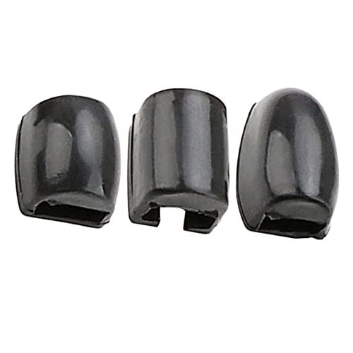 SWOOMEY 3 Stück Saxophon Silikonschlüssellärm Saxophon Daumenstütze Saxophonschlüsselpolster Saxophon alt Unterlage Saxophon-Teile Saxophon-Tastenerhöhungen Kieselgel Black von SWOOMEY