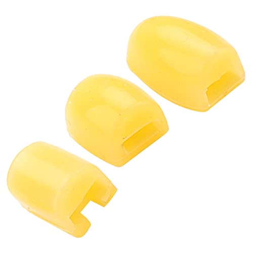 SWOOMEY 3 Stück Saxophonschlüsselset Alt Saxophon-Daumenauflagekissen Saxophon Daumenstütze Sopran-Saxophon Saxophon-Teile Saxophon-Seitentastenerhöhungen Kieselgel Yellow von SWOOMEY