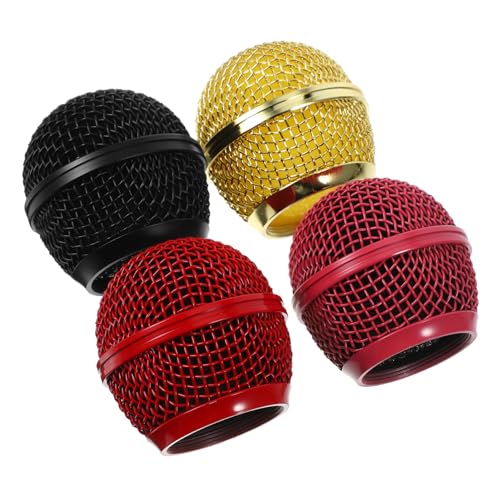SWOOMEY 4 Stück Mikrofon-Mesh-Kopf Mesh-Grill montiert Ersatzgitter Abdeckung Mikrofon-Windschutz Mikrofonteile Mikrofon Metallgitter Zubehör für kabellose Mikrofone Eisen SWOOMEY 4 Stück Mikrofon-Mesh-Kopf Mesh-Grill montiert Ersatzgitter Abdeckung Mikrofon-Windschutz Mikrofonteile Mikrofon Metallgitter Zubehör für kabellose Mikrofone Eisen von SWOOMEY