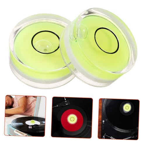 SWOOMEY 4 Stück Vinyl Record Player Vinyl-Player Nivellierung Plattenspieler für Schallplatten Stabilisator für Plattenspieler Plattenspieler-Wasserwaage Scheibenstabilisator Abs Grün SWOOMEY 4 Stück Vinyl Record Player Vinyl-Player Nivellierung Plattenspieler für Schallplatten Stabilisator für Plattenspieler Plattenspieler-Wasserwaage Scheibenstabilisator Abs Grün von SWOOMEY