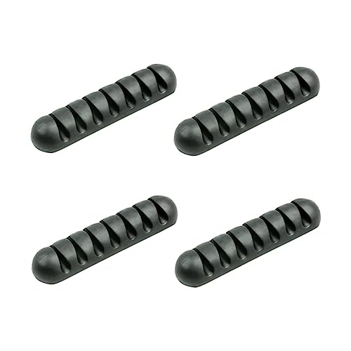 SWOOMEY 4Stücke Kabelorganisator Drahthalter für Schreibtisch Praktischer Kabelmanager für Ladegeräte Kopfhörer USB Kabel Schwarz Langlebig SWOOMEY 4Stücke Kabelorganisator Drahthalter für Schreibtisch Praktischer Kabelmanager für Ladegeräte Kopfhörer USB Kabel Schwarz Langlebig von SWOOMEY