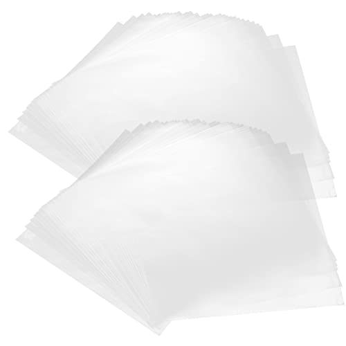 SWOOMEY 50Stücke Schallplattenhüllen Selbstklebende Vinyl Schutzhüllen für Schallplatten Robuste Album Ärmel zur Kratzenschutz Aufbewahrungslösung von SWOOMEY