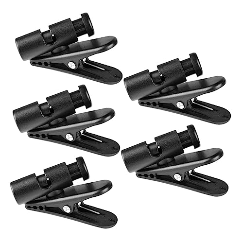 SWOOMEY 5Stücke Kopfhörer Kabelklemmen Verstellbare Draht Revers Clips für Headsets Langlebige Kabelhalter aus Hochwertigem Abc PC für Kopfhörerkabel für Innen von SWOOMEY