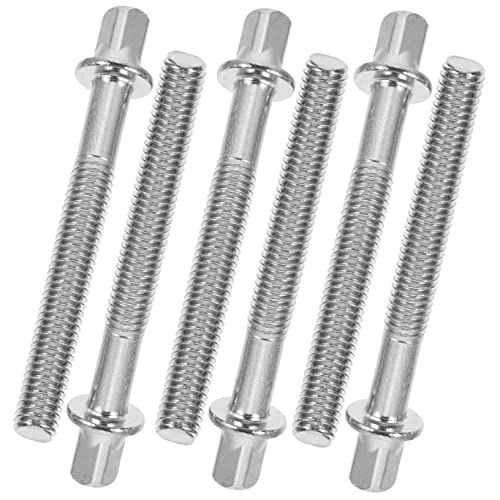 SWOOMEY 6 Stück Spannstange der Trommel schrauben Aluminium Jazz Drum Ersatzteile Drum Verschraubungen Trommelbefestigungsschraube Snaredrum lange Schraube Eisenbeschichtung Silver SWOOMEY 6 Stück Spannstange der Trommel schrauben Aluminium Jazz Drum Ersatzteile Drum Verschraubungen Trommelbefestigungsschraube Snaredrum lange Schraube Eisenbeschichtung Silver von SWOOMEY