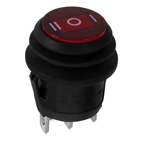 SWOOMEY 6A Wasserdichter Pin Boot Rocker Kippschalter Ac Spdt Schalter Für Auto Boot Und Marineanwendungen Einzelner Pole Doppelwurfschalter Für Verschiedene Anwendungen von SWOOMEY
