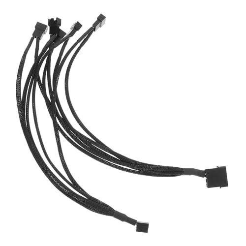 SWOOMEY Fan-Hub Ventilatoren kühlen USB-C-Ladegerät batteriebetriebener Lüfter schalten Auto Kühlsystem für Computer Lüfterkonverter-Splitter Splitter für Verlängerungskabel Plastik Black von SWOOMEY
