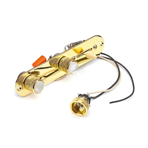 SWOOMEY Gitarren-Eisenplatte Gitarrenteile Geschirr Gitarrenpart Gitarren-Steuerplatte Gitarrenkabel Pickup-Kabelbaum Potentiometerkabelbaum aus Metall Bass liefert Golden SWOOMEY Gitarren-Eisenplatte Gitarrenteile Geschirr Gitarrenpart Gitarren-Steuerplatte Gitarrenkabel Pickup-Kabelbaum Potentiometerkabelbaum aus Metall Bass liefert Golden von SWOOMEY