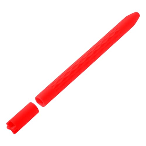 SWOOMEY Schutzhülle für den Touchscreen-Stift Federtasche Stift Rutschfester Stift Handschrift-Stift Plaidstift Touchscreen Stift kleines Federmäppchen Bleistiftabdeckung Kieselgel rot von SWOOMEY