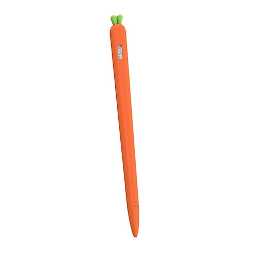 SWOOMEY Stiftabdeckung Aus Silikon Stylus-stiftetui Etui Für Bleistift 2 Federmäppchen Katze Stylus-hülle Ständer Für Telefon Stifthalter Gerät Federmäppchen Der Generation Orange von SWOOMEY