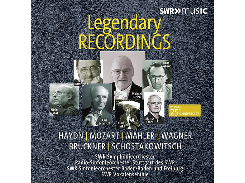 CREED MARCUS, GIELEN MICHAEL, HASKIL CLARA - LEGENDARY RECORDINGS (CD) von SWR CLASSI