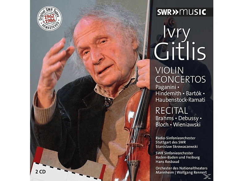 Ivry/rsos Gitlis - Konzerte-Rezital-1962-1986 (CD) von SWR CLASSI