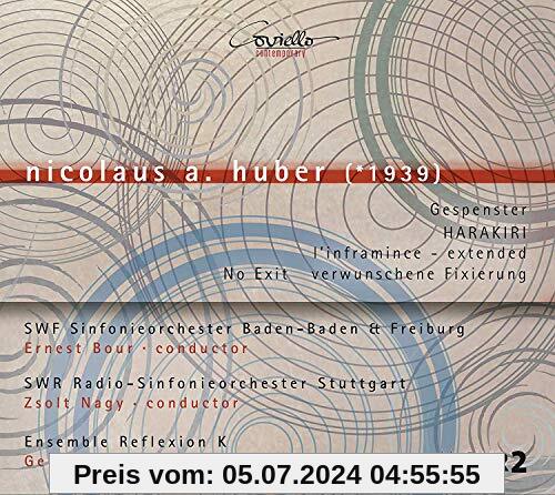 Huber: Gespenster / Harakiri / L'Inframince-extended / No Exit von SWR Sinfonieorchester Baden-Baden u. Freiburg