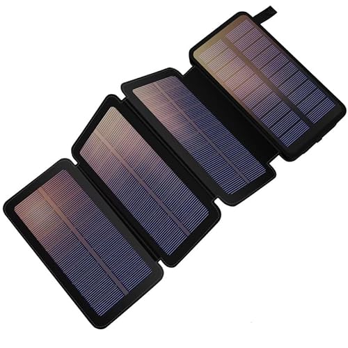 Notfallrucksack Solar Powerbank - Testsieger mit 25000mAh(Schwarz,25000mAh) von SWZEC