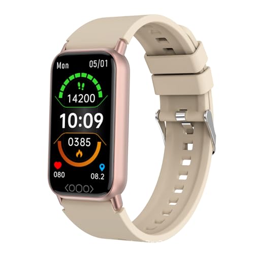 SWZEC HealthOne - medizinische Smartwatch mit Echtzeit - Original Bergxperten(Beige) von SWZEC