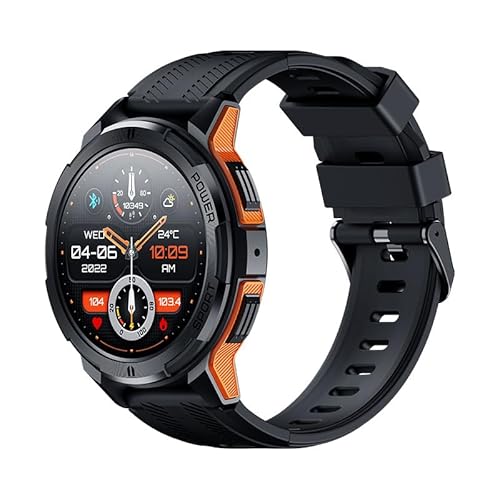 SWZEC Notkraft Robust Militär™ Die unzerstörbare Smartwatch(Orange) von SWZEC