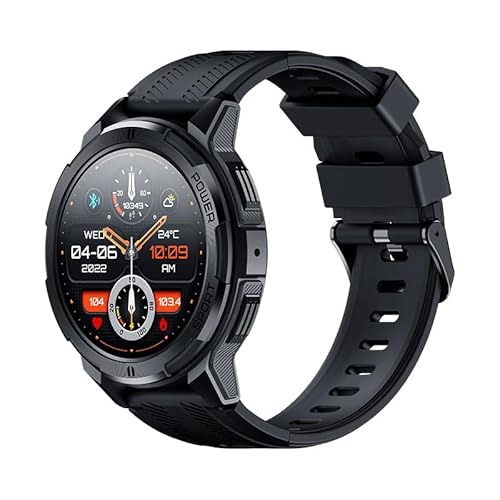 SWZEC Notkraft Robust Militär™ Die unzerstörbare Smartwatch(Schwarz) von SWZEC