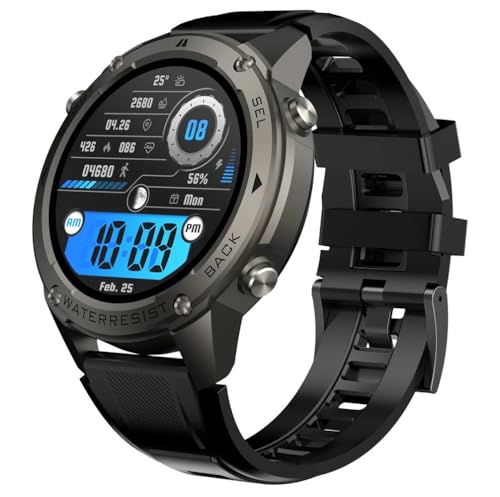 SWZEC Odin - GPS Smartwatch - Stahlgear(Schwarz) von SWZEC