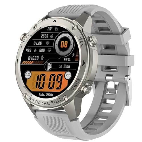 SWZEC Odin - GPS Smartwatch - Stahlgear(Silber) von SWZEC