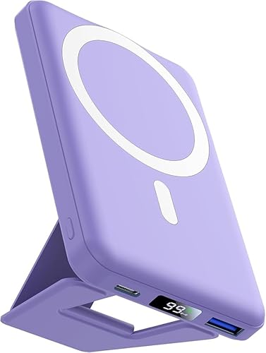 a-DAR SlimCharge Pro-magnetische Powerbank(Violett,5.000 mAh) von SWZEC